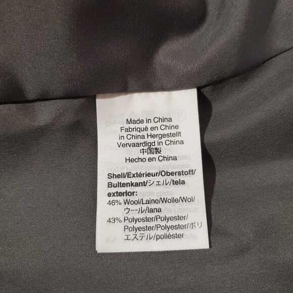 J. Crew Mercantile Classic Wool Cocoon City Coat Womens Size 4 Gray Zip  NWT - Picture 10 of 12